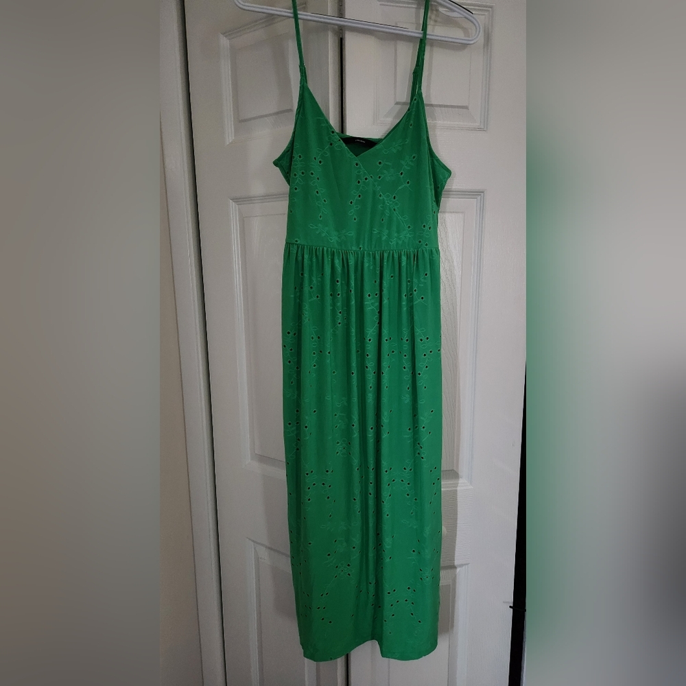 ASOS Vero Moda Midi Dress, Green, Size US M